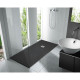 MITOLA Receveur de douche rectangulaire a poser Liwa - 120 x 90 cm - Résine composite - Gris anthracite