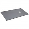 MITOLA Receveur de douche rectangulaire a poser Liwa - 140 x 90 cm - Résine composite - Gris