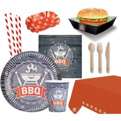 AMSCAN Kit de fete papier barbecue