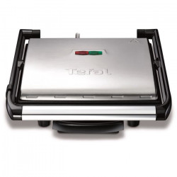 TEFAL GC241D12 Gril multifonction viande et panini, 2000 W, Presse a paninis, Rangement Vertical, Plaques antiadhésives, Compact