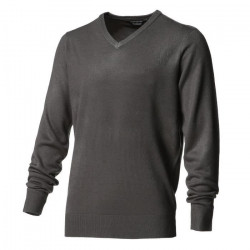 KENSINGTON EASTSIDE Pull Touché Cachemire Col V Gris Foncé Homme