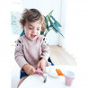 NUBY Couverts d'apprentissage inox, manches silicone 3D - Rose - 12 mois +