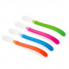 MILL'O BÉBÉ Lot de 4 cuilleres avec embout souple - coloris panachés