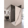 AURYS Paroi de douche en kit BALEARES  CALACATTA - Verre Timeless 8 mm trempé by Saint-Gobain - L.140 cm x  H.198 cm