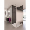 AURYS Paroi de douche en kit BALEARES  MIST 2 - Verre Timeless 8 mm trempé by Saint-Gobain - L.100 cm x  H.198 cm