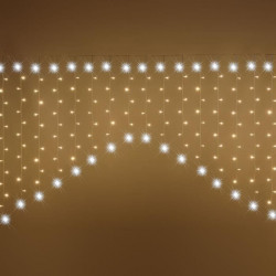 Stalactite M 345xH180cm 300 LED BLANC CHAUD et BLANC Ø5mm