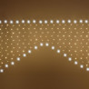 Stalactite M 345xH180cm 300 LED BLANC CHAUD et BLANC Ø5mm