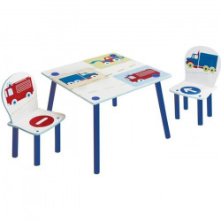 VEHICULES Ensemble table et 2 chaises pour enfants