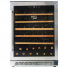 La Nouvelle Cave by Continental Edison Cave a vin de service sous plan 52 bouteilles - clayettes bois - porte verre - noir
