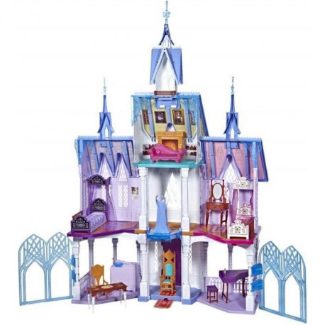 DISNEY LA REINE DES NEIGES 2 - Coffret Château supreme d'Arendelle - taille de 1,50 m - avec lumieres et 14 accessoires