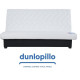 DUNLOPILLO Banquette Clic clac - Tissu Indigo + 2 coussins Noir - L 194 x P 98 x H 100 cmROXI