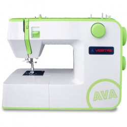 VERITAS AVA - Machine a coudre 12 programmes - Boutonniere automatique 1 étape - Molettes Soft-touch - Vitesse (RPM): 750+/-50