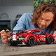 LEGO Technic 42125 Ferrari 488 GTE AF Corse 51 , Modele authentique de la voiture de course d'endurance a exposer, pour adultes