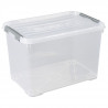 CURVER | HANDY PLUS  65L CLIPS GRIS, Rangement, Transparent, 60 x 40 x 38,8 cm