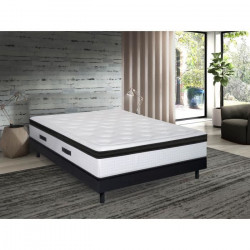 KIOTA Matelas 160x200 cm - 660 Ressorts ensachés - mémoire de forme - 30 cm - UTAMU