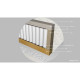 KIOTA Matelas 160x200 cm - 660 Ressorts ensachés - mémoire de forme - 30 cm - UTAMU