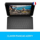 LOGITECH - Clavier et étui - Rugged Folio pour Apple 10.2-inch iPad 7eme génération, 8eme génération - Noir