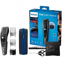 PHILIPS HC7650/15 - Rasoir/Tondeuse Cheveux et Barbe Series 7000 avec Housse de Voyage et Kit Barber