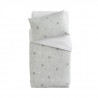 DOMIVA Parure de couette Little stars - 1 Housse de couette 100 x 140 cm + 1 taie d'oreiller - 120 g/m² - Gris