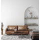NAZAR Tapis de salon Shaggy longues meches style Berbere LOSA- 120 x 160 cm - Blanc et bleu