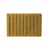 Tete de lit 110x160 cm - Velours Moutarde - BEDY