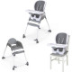 INGENUITY Chaise haute bébé SmartClean Trio 3-en-1 High Chair - Slate