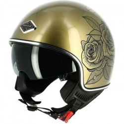 ASTONE Casque moto Jet mini 66 - Doré rose brillant