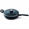 KITCHEN FUN BY BEKA 13855284 Salsa Sauteuse + couvercle 28 cm - Tous feux + induction - Noir