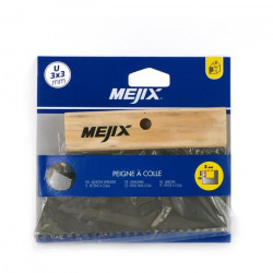 MEJIX Peigne a colle manche bois 185 mm U 3x3