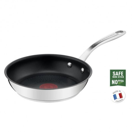 TEFAL H8210202 Pierre Gagnaire - Poele inox antiadhésive - 20 cm - Tous feux dont induction