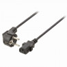 NEDIS Power Cable - Schuko Male Angled - IEC-320-C13 - 5.0 m - Noir