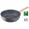 TEFAL G2667702 NATURAL FORCE poele profonde 26 cm, revetement antiadhésif Mineralia+, tous feux dont induction