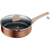 TEFAL G2541902 Poele wok 24 cm ECO-RESPECT - antiadhésive - Tous feux dont inductionMarron