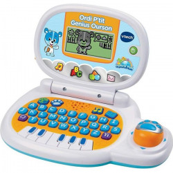 VTECH - Ordi P'tit Genius Ourson Bleu - Ordinateur Éducatif Enfant