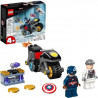 LEGO 4+ 76189 Marvel L'affrontement entre Captain America et Hydra, Jouet de Super Héros avec Moto