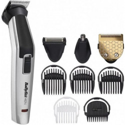 BABYLISS MT726E Tondeuse multifonction 8 en 1 Titanium sans fil - 60min autonomie - 3 accessoires interchangeables - Tetes la…