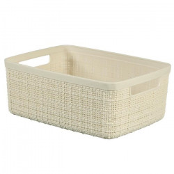 CURVER Paniere en jute - Rectangulaire - 5 L - 100% Recyclé