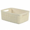 CURVER Paniere en jute - Rectangulaire - 5 L - 100% Recyclé