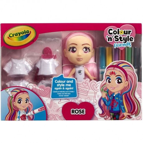 CRAYOLA Colour'n'style Poupée Deluxe