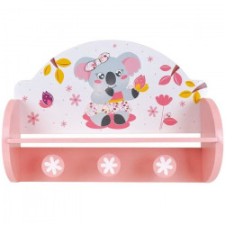 FUN HOUSE Mimi Cally  Koala 713337 ETAGERE PORTEMANTEAU Dimensions : ± H. 33 x L. 46 x P. 15 cm pour enfant