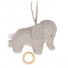 NATTOU Doudou Musical tricot Tembo - 18 x 21cm - En coton