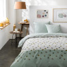 TODAY Parure de lit 2 personnes 240X260 Coton imprime blanc Graphique SUNSHINE TODAY