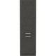 Meuble colonne 2 portes battantes - Gris - L 60 x P 57 x H 210 cm - LASSEN