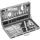 PRADEL EXCELLENCE  Valise cuisinier 22 pieces 14 ustensiles + 7 couteaux noir et gris