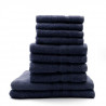 TODAY Lot de 4 Serviettes de bain 30x50cm + 4 Serviettes de bain 50x100 cm + 2 Draps de bain 70x130 cm Ciel d'orage - 100% co…