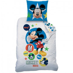 DISNEY - Mickey - Parure de couette - Coton - 140 x 200 cm