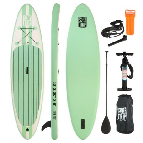 SURF TRIP - Pack paddle gonflable - 305x76x15cm - 10'