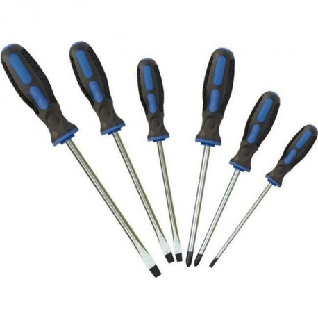 TEC HIT Jeu de 6 tournevis en chrome vanadium