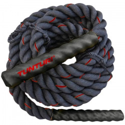 TUNTURI Corde ondulatoire de musculation battle rope crossfit 15m noire