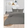 SOLEIL d'OCRE Parure de couette Boheme - Microfibre lavée - 240 x 260 cm - Gris